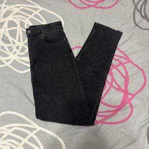 H&M High-Rise Black Jeans